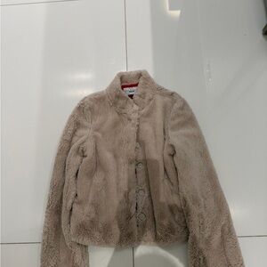 Chic Beige Teddy Jacket